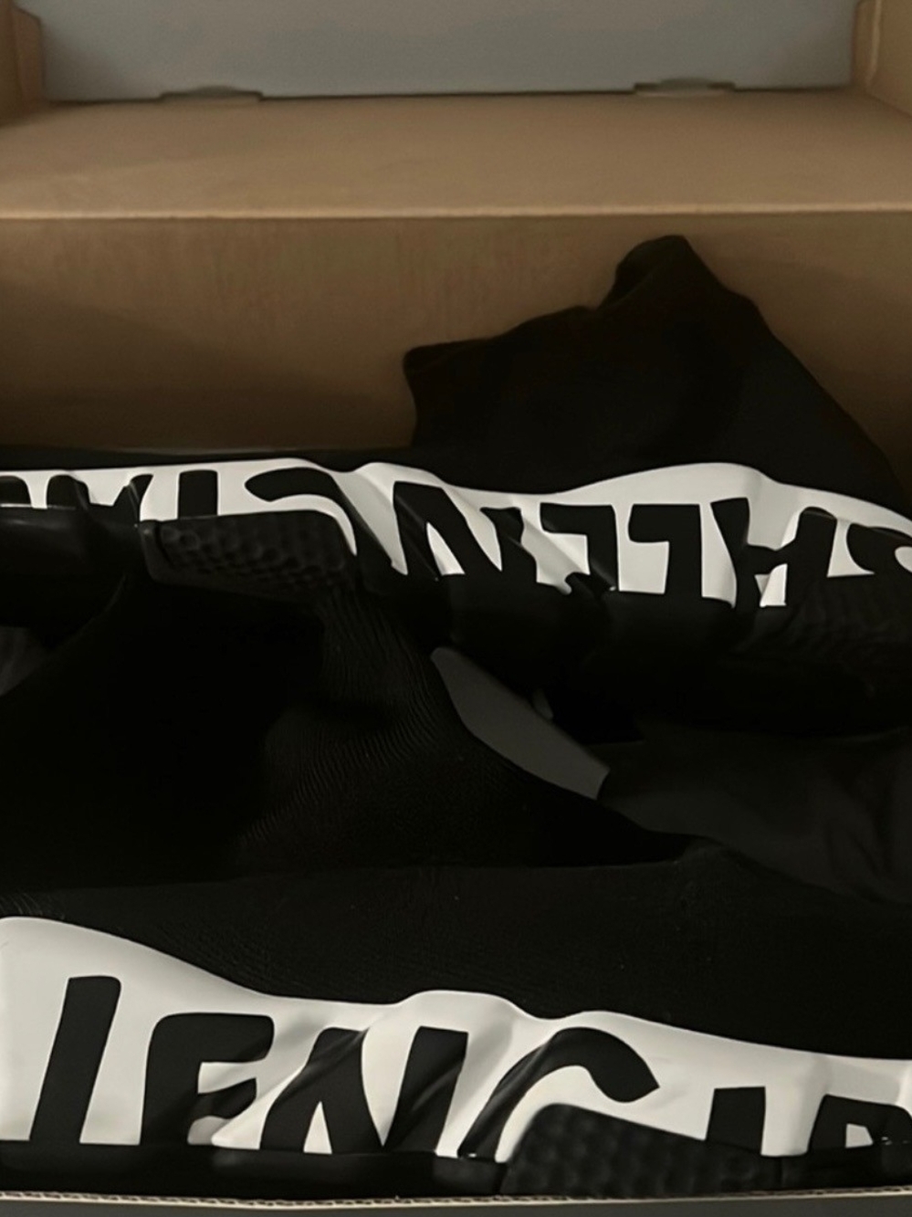 Balenciaga Black & White Runners